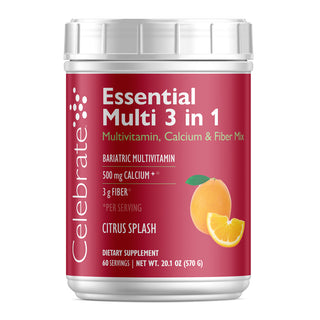 Essential Multi 3 em 1 Multivitamínico com Cálcio, Bebida Mistura