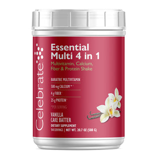 Essential Multi 4 em 1 Multivitamínico com Cálcio + Proteína, Pó