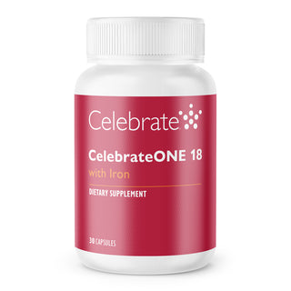 CelebrateONE 18 Multivitamínico bariátrico una vez al día con Hierro, Cápsulas