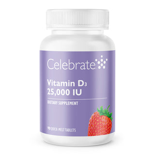 Vitamina D3 625mcg (25.000 UI), Fusão rápida, Berry