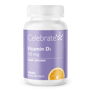 Vitamina D3 125mcg (5.000 UI), Fusão rápida, Orange