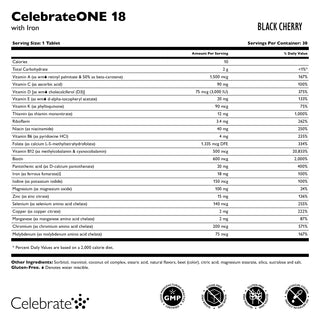 CelebrateONE 18 Multivitamínico bariátrico una vez al día con Hierro