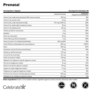 Vitamina prenatal bariátrica con Hierro, Cápsulas