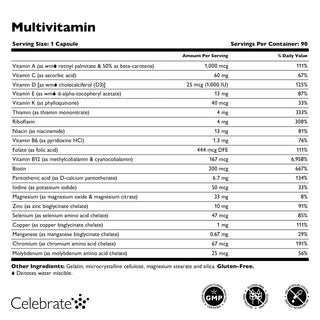 Bariatric Multivitamin sem Ferro Cápsulas