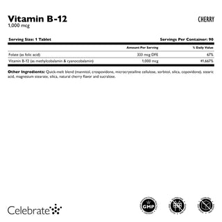 Vitamina B-12, Fusão rápida