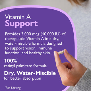 Vitamina A 3.000mcg (10.000 UI), Cápsulas