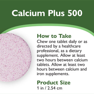 Cálcio PLUS 500, Mastigável