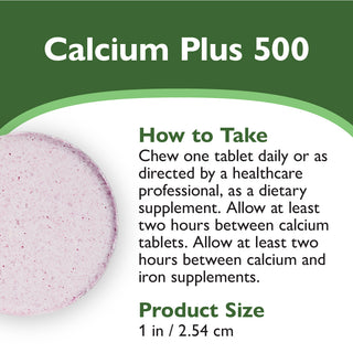 Cálcio PLUS 500, Mastigável