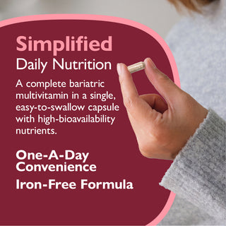CelebrateONE Once Daily Bariatric Multivitamin sem Ferro, Cápsulas