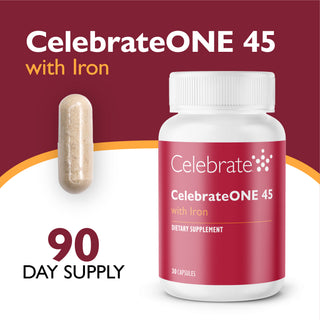 CelebrateONE 45 Multivitamínico Bariátrico de toma única diária com Ferro, Cápsulas