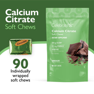 Cálcio Citrato, mastigações moles