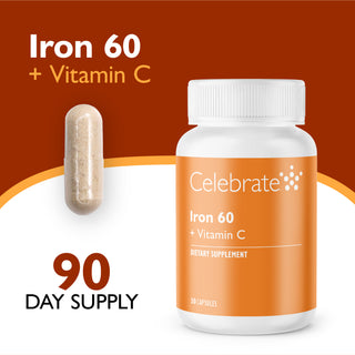 Ferro 60 mg + Vitamina C, Cápsulas