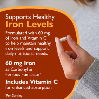 Ferro 60 mg + Vitamina C, Cápsulas