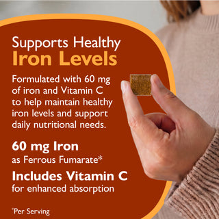 Ferro 60 mg + Vitamina C, mastigável, Twisted Citrus