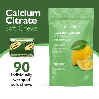 Cálcio Citrato, mastigações moles