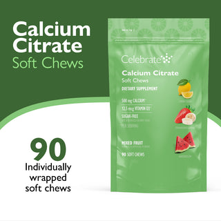 Cálcio Citrato, mastigações moles