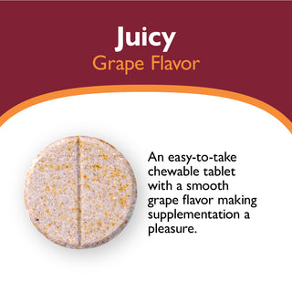 Vitamina Multi-ADEK com 60mg Ferro, Mastigável, Grape