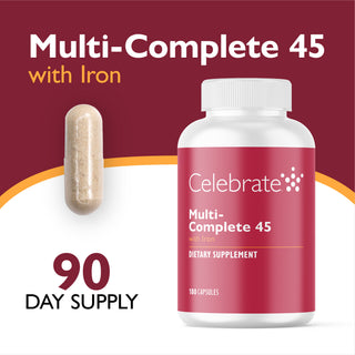 Multi-Complete 45 Bariatric Multivitamin with Ferro, Cápsulas