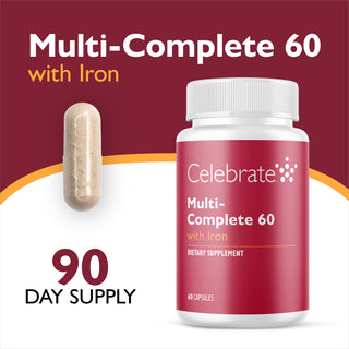 Multi-Complete 60 Bariatric Multivitamin with Ferro, Cápsulas