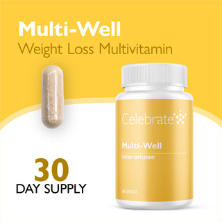 Multivitamina Multi-Poço para Perda de Peso, Cápsulas 