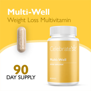 Multivitamina Multi-Poço para Perda de Peso, Cápsulas 