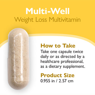 Multivitamina Multi-Poço para Perda de Peso, Cápsulas 