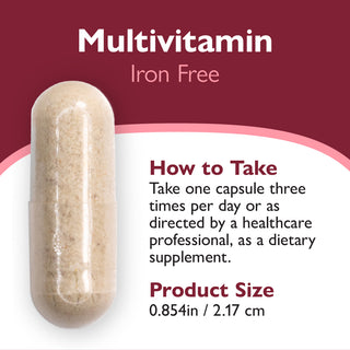 Bariatric Multivitamin sem Ferro, Cápsulas