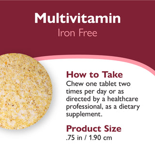 Bariatric Multivitamin sem Ferro, Mastigável