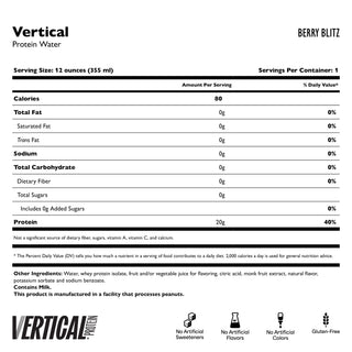 Água Vertical Clear com Proteínas