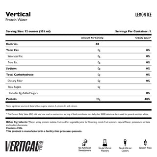 Água Vertical Clear com Proteínas