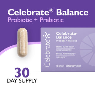 Celebrate® BALANCE Probiótico + Prebiótico, Cápsulas