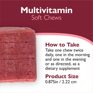 Bariatric Multivitamin sem Ferro, Mastigação suave