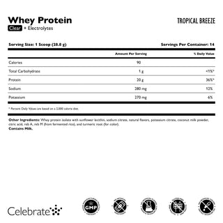 Celebrate Whey Proteína Clear + Eletrólitos 