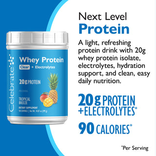 Celebrate Whey Proteína Clear + Eletrólitos 