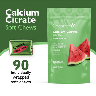 Cálcio Citrato, mastigações moles