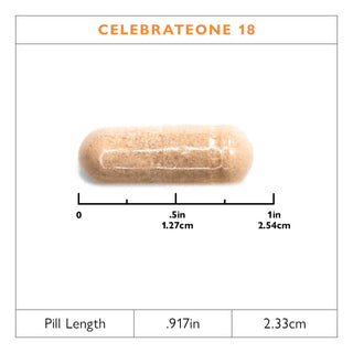 CelebrateONE 18 Multivitamínico bariátrico una vez al día con Hierro, Cápsulas